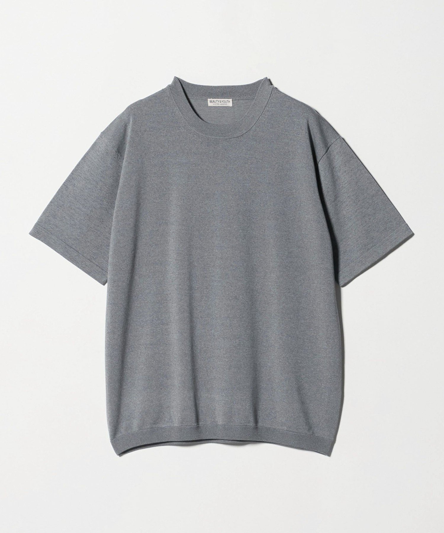 【ビューティ&ユース ユナイテッドアローズ/BEAUTY&YOUTH / UNITED ARROWS / MEN】のフュージョン カラー ニット Tシャツ ウォッシャブル インテリア・キッズ・メンズ・レディースファッション・服の通販 founy(ファウニー) 　ファッション　Fashion　メンズファッション　Fashion for Men　ウォッシャブル　Machine Washable　シューズ　Shoes, Footwear　シンプル　Simple, Minimal　スニーカー　Sneakers, Trainers　スラックス　Slacks, Dress Pants　ドレープ　Drape, Draping Fabric　バランス　Balance, Style Balance　ワイド　Wide, Wide Fit　エレガント 上品　Elegant　LT.GRAY|ID: prp329100004983090 ipo3291000000037330170