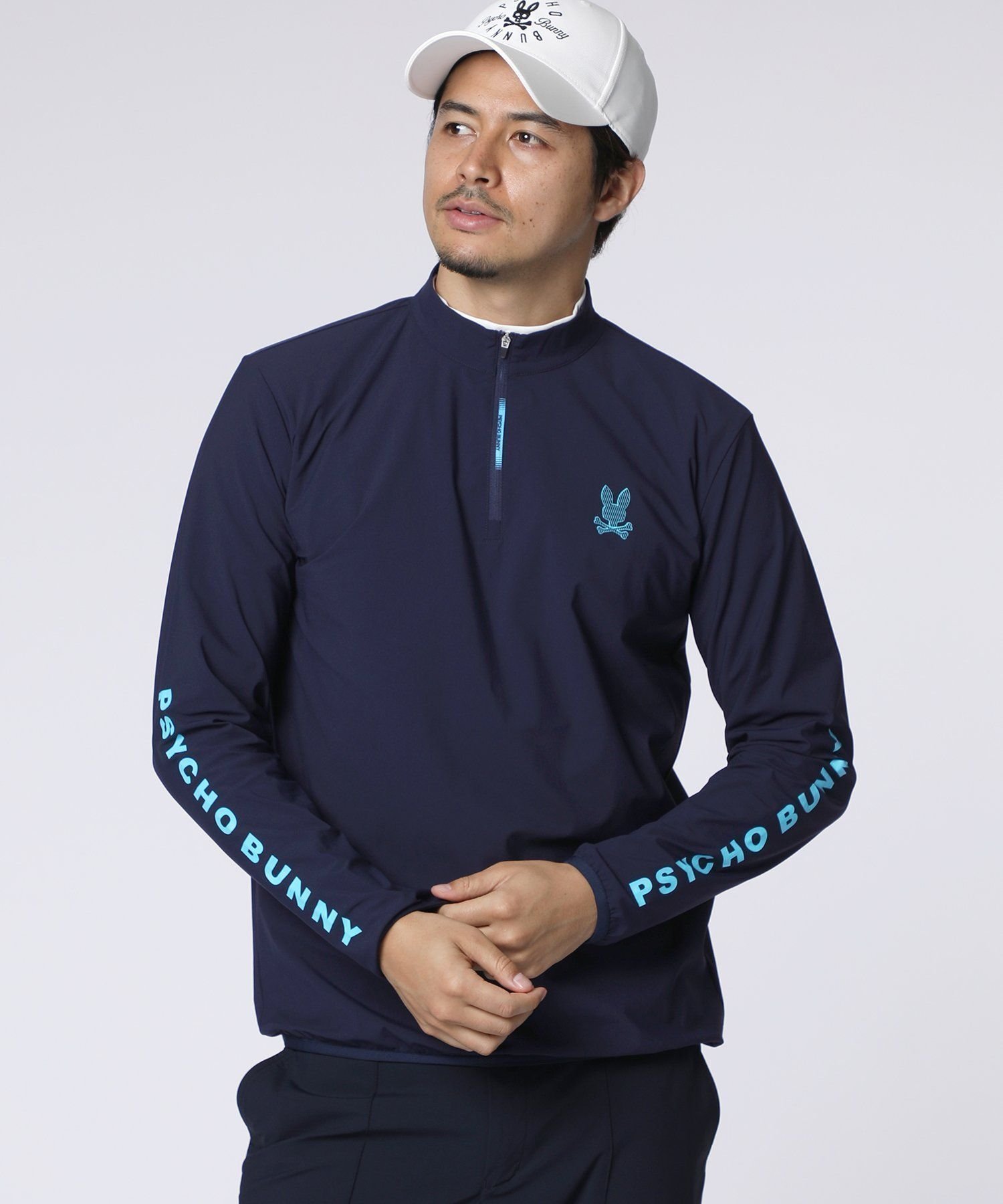 【サイコバニー/Psycho Bunny / MEN】のGOLF ナイロンストレッチジャージ ハーフジップモックネック 大人の最旬トレンドファッション＆コーディネート founy(ファウニー) 　ファッション　Fashion　メンズファッション　Fashion for Men　ゴルフ　Golf　おすすめ　Recommended / Our Picks　カットソー　Cut and Sewn Top　ストレッチ　Stretch, Stretchy Fabric　スポーツ　Sports, Activewear　スポーティ　Sporty, Casual Athletic　ネオン　Neon, Neon Color　ワンポイント　One Point, Statement Accent　長袖　Long Sleeve, Full Sleeve　 other-1|ID: prp329100004983094 ipo3291000000037330194