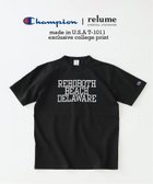 【ジャーナルスタンダード レリューム/JOURNAL STANDARD relume / MEN】のCHAMPION / チャンピオン 別注 T1011 カレッジプリント Tシャツ 大人の最旬トレンドファッション＆コーディネート founy(ファウニー) ファッション Fashion メンズファッション Fashion for Men アイビー Ivy Pattern ヴィンテージ Vintage Style スポーツ Sports, Activewear ニューヨーク New York, NYC Style フィット Fit, Slim Fit プリント Print, Printed Pattern 別注 Limited Edition, Custom Order モチーフ Motif, Design Theme 夏 Summer thumbnail ブラック A|ID: prp329100004983102 ipo3291000000037330254