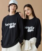【ラコステ/LACOSTE】の【オンライン限定】LACOSTE 鹿の子オーバーサイズプリント ロングスリーブTシャツ 大人の最旬トレンドファッション＆コーディネート founy(ファウニー) ファッション Fashion レディースファッション Fashion for Women トップス・カットソー Cut & Sew Tops シャツ・ブラウス・オフィスカジュアル Elegant Blouses & Button-Ups ロングTシャツ・Tシャツ Longline T-Shirts & Tees インナー Innerwear クラシック Classic, Timeless Style クール Cool, Chic 鹿の子 Piqué, Kanoko Fabric スマート Smart, Elegant スリーブ Sleeve, Long Sleeve / Short Sleeve センター Center, Center Line フィット Fit, Slim Fit フレア Flare, Flared フロント Front, Front Design プリント Print, Printed Pattern ミックス Mix, Mixed Style リラックス Relax, Relaxed Fit ロング Long, Long-Length おすすめ Recommended / Our Picks thumbnail ブラック|ID: prp329100004983115 ipo3291000000037330335
