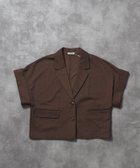 【ナバル/NAVAL / MEN】の【FFEIN(フェイン)】短丈テーラードジャケット / ジャケット レディース ポケット 短丈 ブラウン|ID: prp329100004983132 ipo3291000000037330441