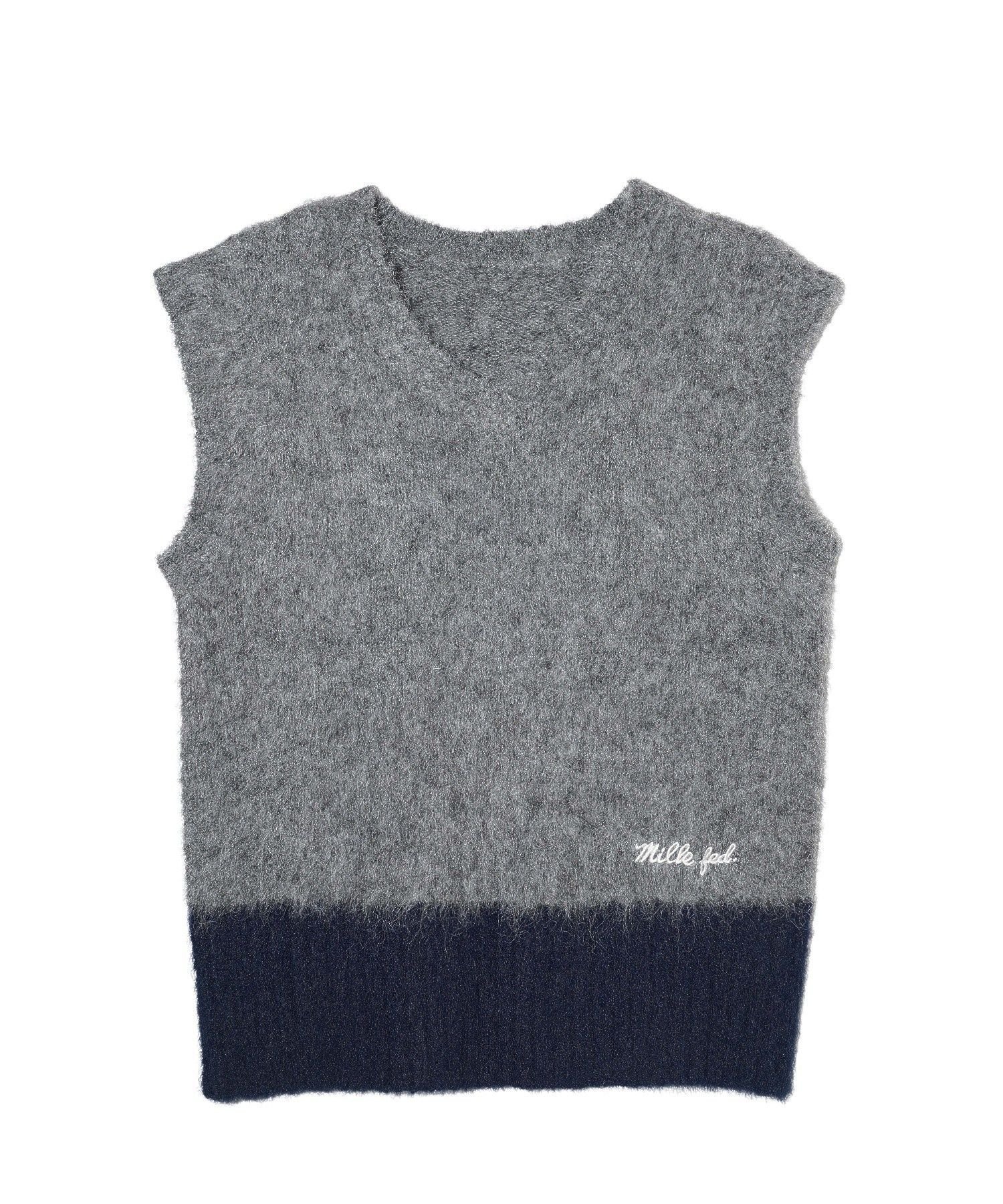【ミルクフェド/MILKFED.】のSHAGGY KNIT VEST 大人の最旬トレンドファッション＆コーディネート founy(ファウニー) 　ファッション　Fashion　レディースファッション　Fashion for Women　アウター　Coat / Outerwear Collection　トップス・カットソー　Cut & Sew Tops　ニット　Knit Tops & Sweaters　ベスト&ジレ / 重ね着スタイル　Vests & Gilets　アクセサリー　Fashion Accessories　ガーリー　Girly, Feminine Style　シンプル　Simple, Minimal　デニム　Denim, Jeans Material　バランス　Balance, Style Balance　ベスト　Vest, Waistcoat　ベーシック　Basic, Essential　再入荷　Restock / Back in Stock　おすすめ　Recommended / Our Picks　 other-1|ID: prp329100004983135 ipo3291000000037330452