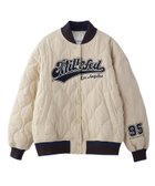 【ミルクフェド/MILKFED.】のLOGO PATCH QUILTED JACKET 大人の最旬トレンドファッション＆コーディネート founy(ファウニー) ファッション Fashion レディースファッション Fashion for Women アウター Coat / Outerwear Collection レディースジャケット・軽アウター Jackets ガーリー Girly, Feminine Style キルト Quilt, Quilted Fabric サテン Satin, Glossy Fabric ジャケット Jacket, Outerwear ティアードスカート Tiered Skirt, Flounced Skirt ビッグ Big, Oversized ピーチ Peach, Soft Touch おすすめ Recommended / Our Picks thumbnail OFF_WHITE|ID: prp329100004983137 ipo3291000000037330465