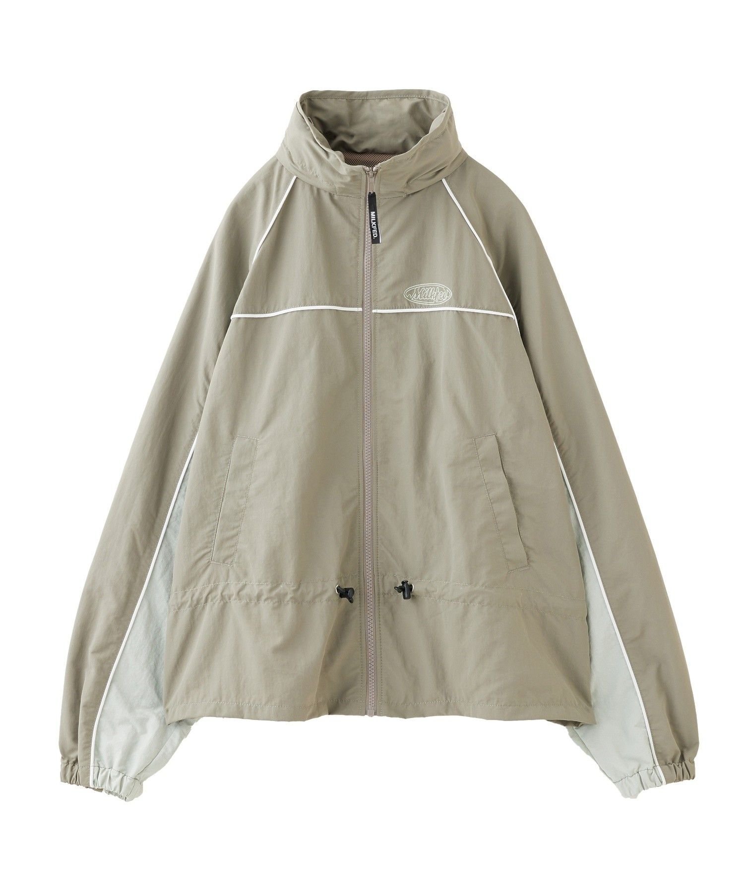 【ミルクフェド/MILKFED.】のLINE PIPING JACKET インテリア・キッズ・メンズ・レディースファッション・服の通販 founy(ファウニー) 　ファッション　Fashion　レディースファッション　Fashion for Women　アウター　Coat / Outerwear Collection　レディースジャケット・軽アウター　Jackets　インナー　Innerwear　ジャケット　Jacket, Outerwear　トレンド　Trend, Trending Now　バランス　Balance, Style Balance　パイピング　Piping, Trim Design　パーカー　Hoodie, Parka　ビッグ　Big, Oversized　ボトム　Bottoms, Lower Wear　メッシュ　Mesh, Net Fabric　ロング　Long, Long-Length　おすすめ　Recommended / Our Picks　GREEN|ID: prp329100004983140 ipo3291000000037330478