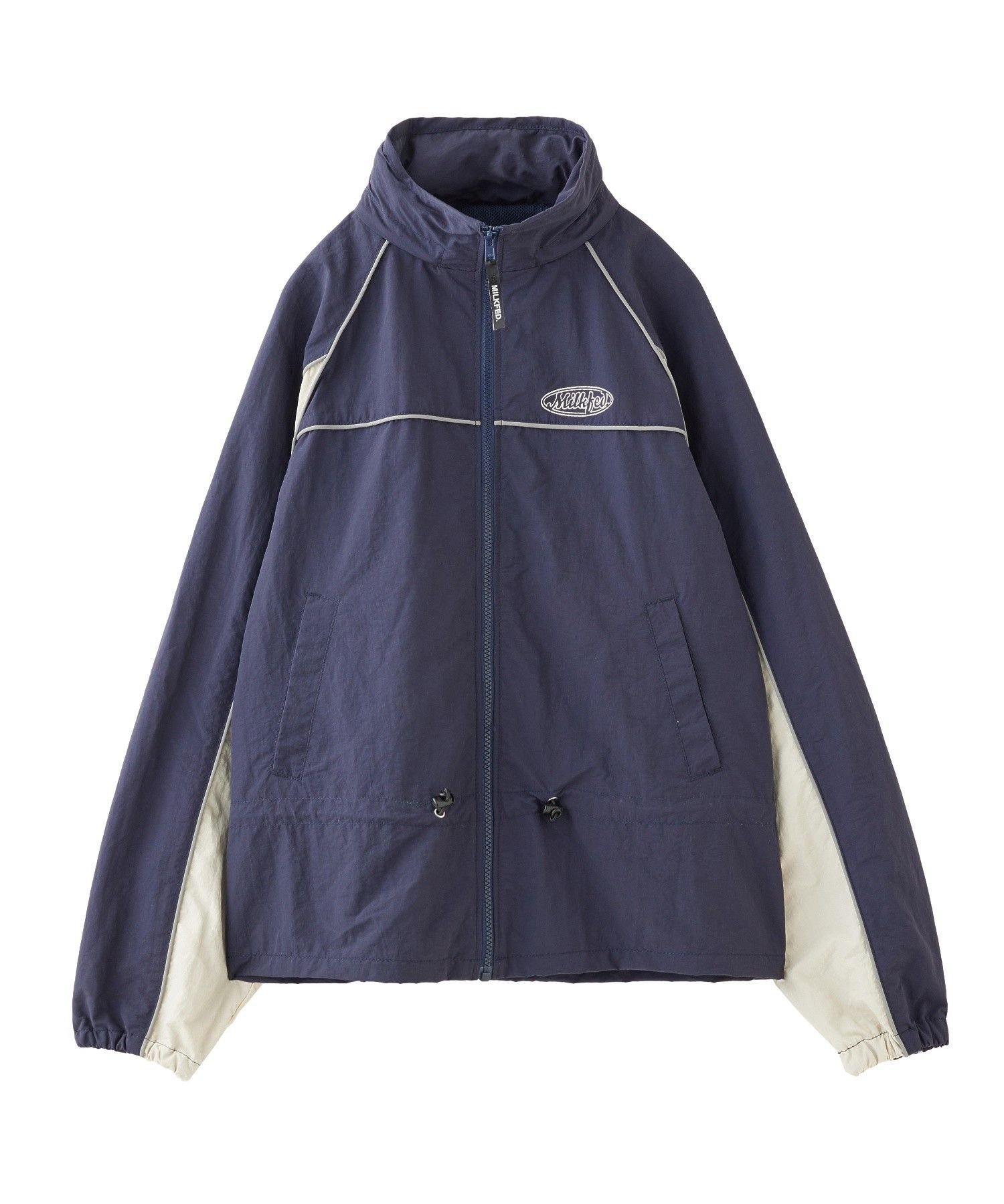 【ミルクフェド/MILKFED.】のLINE PIPING JACKET インテリア・キッズ・メンズ・レディースファッション・服の通販 founy(ファウニー) 　ファッション　Fashion　レディースファッション　Fashion for Women　アウター　Coat / Outerwear Collection　レディースジャケット・軽アウター　Jackets　インナー　Innerwear　ジャケット　Jacket, Outerwear　トレンド　Trend, Trending Now　バランス　Balance, Style Balance　パイピング　Piping, Trim Design　パーカー　Hoodie, Parka　ビッグ　Big, Oversized　ボトム　Bottoms, Lower Wear　メッシュ　Mesh, Net Fabric　ロング　Long, Long-Length　おすすめ　Recommended / Our Picks　NAVY|ID: prp329100004983140 ipo3291000000037330479