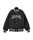 【ミルクフェド/MILKFED.】のSATIN LOGO PATCH QUILTED JACKET 大人の最旬トレンドファッション＆コーディネート founy(ファウニー) ファッション Fashion レディースファッション Fashion for Women アウター Coat / Outerwear Collection レディースジャケット・軽アウター Jackets ガーリー Girly, Feminine Style キルト Quilt, Quilted Fabric サテン Satin, Glossy Fabric ジャケット Jacket, Outerwear スウェット / スエット Sweatshirt, Sweatwear デニム Denim, Jeans Material ドット Polka Dot, Dot Pattern ミックス Mix, Mixed Style おすすめ Recommended / Our Picks thumbnail BLACK|ID: prp329100004983148 ipo3291000000037330509
