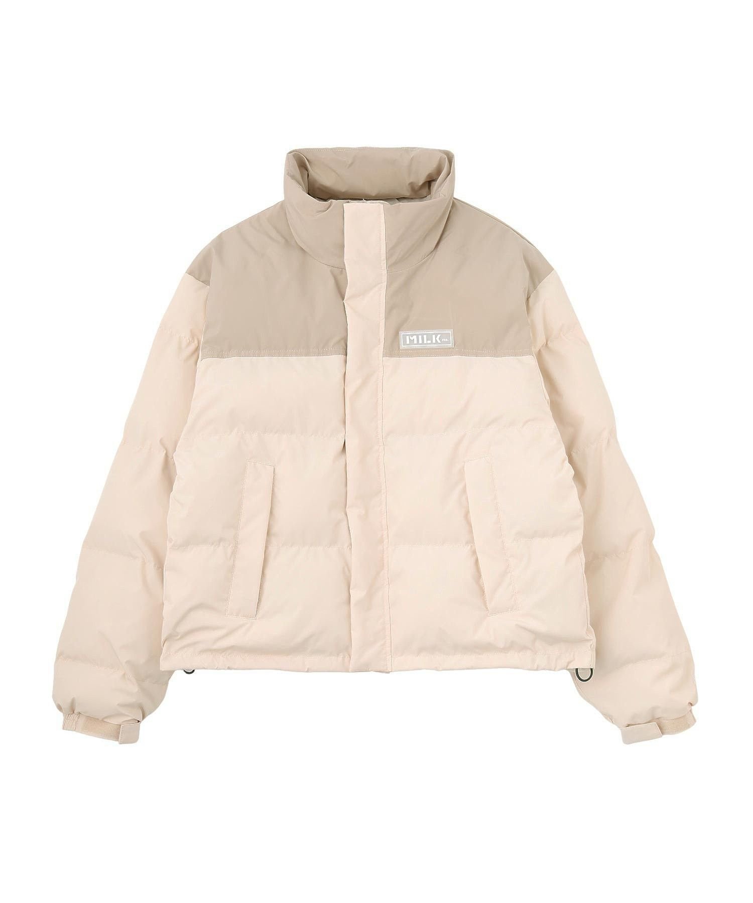 【ミルクフェド/MILKFED.】のBAR PATCH PUFFER JACKET インテリア・キッズ・メンズ・レディースファッション・服の通販 founy(ファウニー) 　ファッション　Fashion　レディースファッション　Fashion for Women　アウター　Coat / Outerwear Collection　レディースジャケット・軽アウター　Jackets　切替　Switching, Contrast Panel　ジャケット　Jacket, Outerwear　人気　Popular, Best Seller　パッチ　Patch, Appliqué　防寒　Cold Protection, Winter-Ready　おすすめ　Recommended / Our Picks　OFF_WHITE|ID: prp329100004983149 ipo3291000000037330512