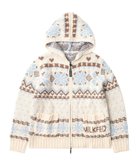【ミルクフェド/MILKFED.】のSNOW PATTERN COWICHAN KNIT JACKET OFF_WHITE|ID: prp329100004983151 ipo3291000000037330520