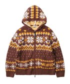 【ミルクフェド/MILKFED.】のSNOW PATTERN COWICHAN KNIT JACKET BROWN|ID: prp329100004983151 ipo3291000000037330522