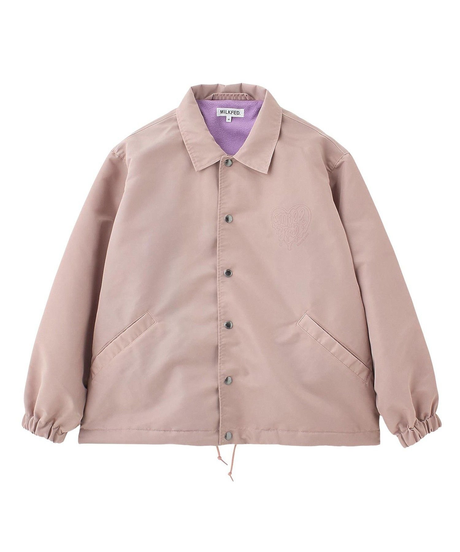 【ミルクフェド/MILKFED.】のMELTY HEART COACH JACKET インテリア・キッズ・メンズ・レディースファッション・服の通販 founy(ファウニー) 　ファッション　Fashion　レディースファッション　Fashion for Women　アウター　Coat / Outerwear Collection　レディースジャケット・軽アウター　Jackets　グラフィック　Graphic, Graphic Design　ショルダー　Shoulder, Shoulder Strap　スウェット / スエット　Sweatshirt, Sweatwear　ドロップ　Drop Shoulder, Dropped Style　人気　Popular, Best Seller　パーカー　Hoodie, Parka　LtPINK|ID: prp329100004983152 ipo3291000000037330525