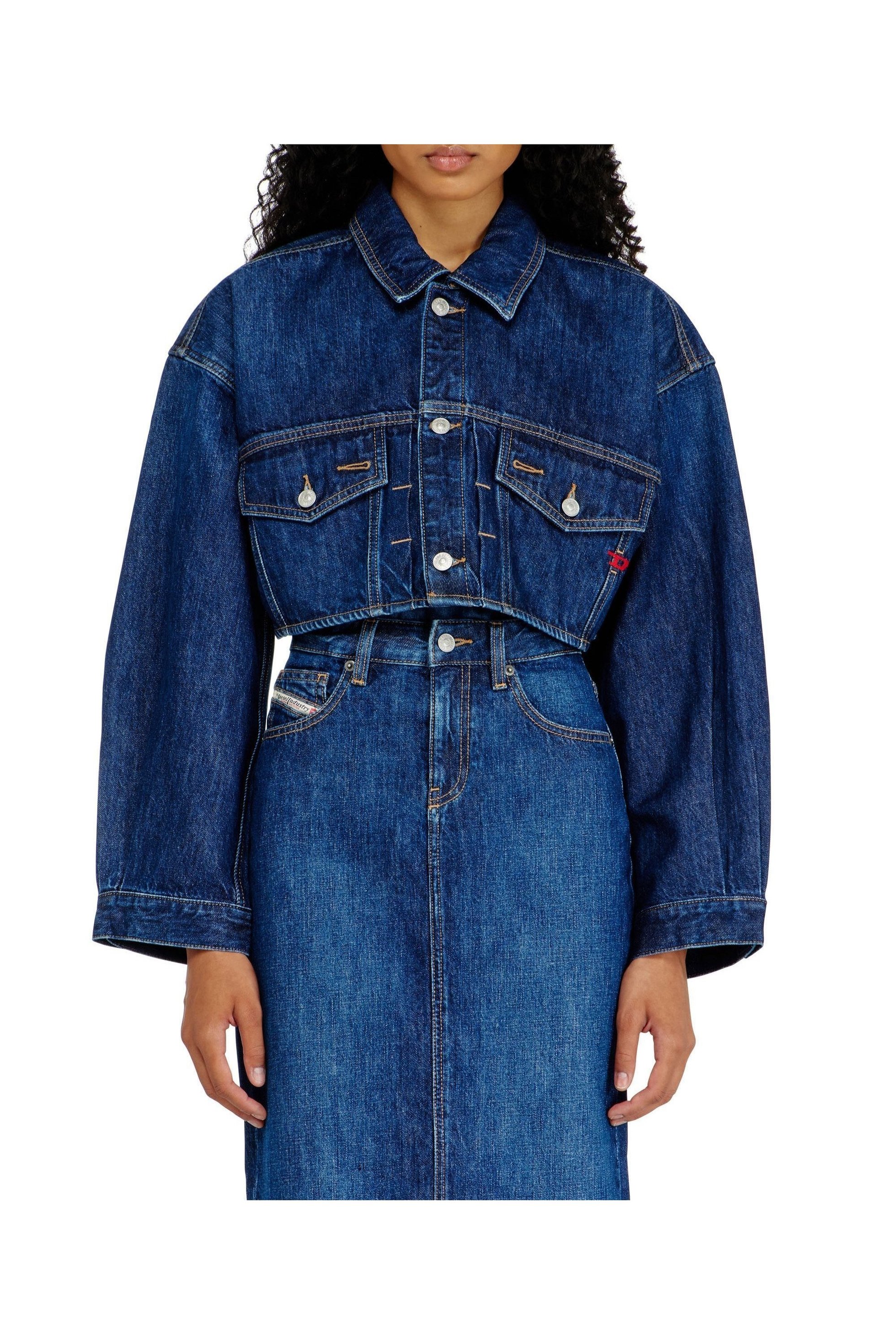 【ディーゼル/DIESEL】のウィメンズ デニムジャケット DE-MALLEY 大人の最旬トレンドファッション＆コーディネート founy(ファウニー) 　ファッション　Fashion　レディースファッション　Fashion for Women　アウター　Coat / Outerwear Collection　レディースジャケット・軽アウター　Jackets　デニムジャケット / カジュアルアウター　Denim Jackets　クロップド　Cropped, Short Length　ジャケット　Jacket, Outerwear　スリーブ　Sleeve, Long Sleeve / Short Sleeve　デニム　Denim, Jeans Material　バランス　Balance, Style Balance　 other-1|ID: prp329100004983156 ipo3291000000037330537