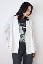 【アズール バイ マウジー/AZUL by moussy】のフレンチリネンCOOLMAXテーラードジャケット 大人の最旬トレンドファッション＆コーディネート founy(ファウニー) ファッション Fashion レディースファッション Fashion for Women アウター Coat / Outerwear Collection レディースジャケット・軽アウター Jackets テーラードジャケット / 通勤・きれいめスタイル Tailored Jackets & Blazers 春 Spring カットソー Cut and Sewn Top セットアップ Set-Up, Coordinated Outfit デニム Denim, Jeans Material フレンチ French, French Style ベーシック Basic, Essential リネン Linen, Linen Fabric ワイド Wide, Wide Fit S/S・春夏 SS, Spring/Summer, Warm Season おすすめ Recommended / Our Picks 夏 Summer エレガント 上品 Elegant ビジネス 仕事 通勤 Business / Work / Commuting thumbnail O/WHT1|ID: prp329100004983181 ipo3291000000037330643