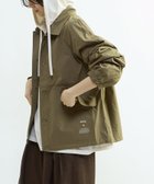 【コンバーストウキョウ/CONVERSE TOKYO】のスピンドルロゴプリントブルゾン 大人の最旬トレンドファッション＆コーディネート founy(ファウニー) ファッション Fashion レディースファッション Fashion for Women アウター Coat / Outerwear Collection ブルゾンジャケット・スポーティアウター Blouson Jackets シンプル Simple, Minimal スラックス Slacks, Dress Pants デニム Denim, Jeans Material ドローコード Drawcord, Drawstring Cord ブルゾン Blouson, Bomber Jacket プリント Print, Printed Pattern ロング Long, Long-Length A/W・秋冬 Autumn/Winter 軽量 Lightweight, Ultra Light thumbnail カーキ|ID: prp329100004983183 ipo3291000000037330651