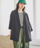 【ニコアンド/niko and】のベルト付き5分袖ジャケット 大人の最旬トレンドファッション＆コーディネート founy(ファウニー) ファッション Fashion レディースファッション Fashion for Women アウター Coat / Outerwear Collection レディースジャケット・軽アウター Jackets ベルト&ウエストマーク Belts & Waist Accessories おすすめ Recommended / Our Picks カーゴパンツ Cargo Pants, Utility Pants ジャケット Jacket, Outerwear スリット Slit, Slit Detail タイトスカート Pencil Skirt, Tight Skirt デニム Denim, Jeans Material トレンド Trend, Trending Now フォーマル Formal, Dressy リラックス Relax, Relaxed Fit ルーズ Loose, Oversized レース Lace, Lace Fabric 今季 This Season, Current Season 軽量 Lightweight, Ultra Light thumbnail チャコール|ID: prp329100004983185 ipo3291000000037330670