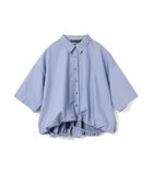 【マーコート/MARcourt】のmizuiro ind ハーフスリーブバルーンシャツ 大人の最旬トレンドファッション＆コーディネート founy(ファウニー) ファッション Fashion レディースファッション Fashion for Women トップス・カットソー Cut & Sew Tops シャツ・ブラウス・オフィスカジュアル Elegant Blouses & Button-Ups ギンガム Gingham, Gingham Fabric シンプル Simple, Minimal ストライプ Stripe, Striped Pattern チェック Check, Plaid, Tartan バランス Balance, Style Balance バルーン Balloon, Balloon Silhouette ベーシック Basic, Essential ボトム Bottoms, Lower Wear ポケット Pocket, Pocket Detail レギュラー Regular, Standard Fit 人気 Popular, Best Seller 今季 This Season, Current Season 無地 Plain, Solid Color thumbnail スモークブルー|ID: prp329100004983191 ipo3291000000037330716