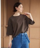 【ビューティ&ユース ユナイテッドアローズ/BEAUTY&YOUTH / UNITED ARROWS】のドルマンスリーブ ポケット Tシャツ 接触冷感 DK.BROWN|ID: prp329100004983197 ipo3291000000037330752