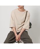 【ビューティ&ユース ユナイテッドアローズ/BEAUTY&YOUTH / UNITED ARROWS】のドルマンスリーブ ポケット Tシャツ 接触冷感 BEIGE|ID: prp329100004983197 ipo3291000000037330755