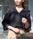 【スローブ イエナ/SLOBE IENA】の《WEB限定/追加 》コットンレーヨンレースブラウス 大人の最旬トレンドファッション＆コーディネート founy(ファウニー) ファッション Fashion レディースファッション Fashion for Women トップス・カットソー Cut & Sew Tops シャツ・ブラウス・オフィスカジュアル Elegant Blouses & Button-Ups 2026年 2026 2026春夏・S/S Spring/Summer 2026 SS26 人気 Popular, Best Seller thumbnail ブラック|ID: prp329100004983205 ipo3291000000037330787