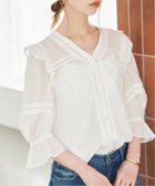 【スローブ イエナ/SLOBE IENA】の《WEB限定/追加 》コットンレーヨンレースブラウス 大人の最旬トレンドファッション＆コーディネート founy(ファウニー) ファッション Fashion レディースファッション Fashion for Women トップス・カットソー Cut & Sew Tops シャツ・ブラウス・オフィスカジュアル Elegant Blouses & Button-Ups 2026年 2026 2026春夏・S/S Spring/Summer 2026 SS26 人気 Popular, Best Seller thumbnail ホワイト|ID: prp329100004983205 ipo3291000000037330788