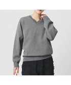 【ビューティ&ユース ユナイテッドアローズ/BEAUTY&YOUTH / UNITED ARROWS】のコットンブレンド Vネックニットプルオーバー ウォッシャブル DK.GRAY|ID: prp329100004983225 ipo3291000000037330897
