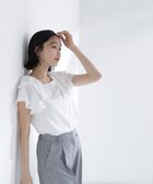 【ナチュラル ビューティー ベーシック/NATURAL BEAUTY BASIC】のスクエアネックフリルブラウス 大人の最旬トレンドファッション＆コーディネート founy(ファウニー) ファッション Fashion レディースファッション Fashion for Women トップス・カットソー Cut & Sew Tops シャツ・ブラウス・オフィスカジュアル Elegant Blouses & Button-Ups シンプル Simple, Minimal スクエア Square, Square Shape デコルテ Décolleté, Neckline フェミニン Feminine, Girly フリル Frill, Ruffle ボトム Bottoms, Lower Wear thumbnail オフホワイト1|ID: prp329100004983232 ipo3291000000037330940
