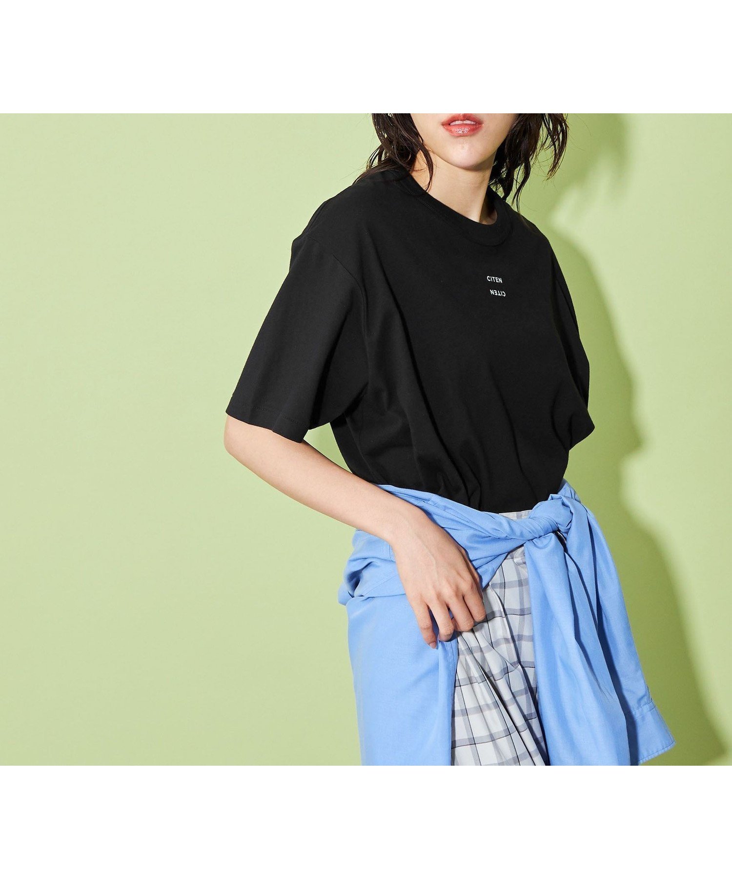【シテン/CITEN】のCITEN ボクシー フィット Tシャツ インテリア・キッズ・メンズ・レディースファッション・服の通販 founy(ファウニー) 　ファッション　Fashion　レディースファッション　Fashion for Women　トップス・カットソー　Cut & Sew Tops　シャツ・ブラウス・オフィスカジュアル　Elegant Blouses & Button-Ups　ロングTシャツ・Tシャツ　Longline T-Shirts & Tees　インナー　Innerwear　カットソー　Cut and Sewn Top　コンパクト　Compact, Small Size　シンプル　Simple, Minimal　バランス　Balance, Style Balance　ビスチェ　Bustier, Corset Top　フィット　Fit, Slim Fit　ベスト　Vest, Waistcoat　ベーシック　Basic, Essential　ボックス　Boxy, Box Shape　ルーズ　Loose, Oversized　A/W・秋冬　Autumn/Winter　夏　Summer　BLACK|ID: prp329100004983233 ipo3291000000037330944