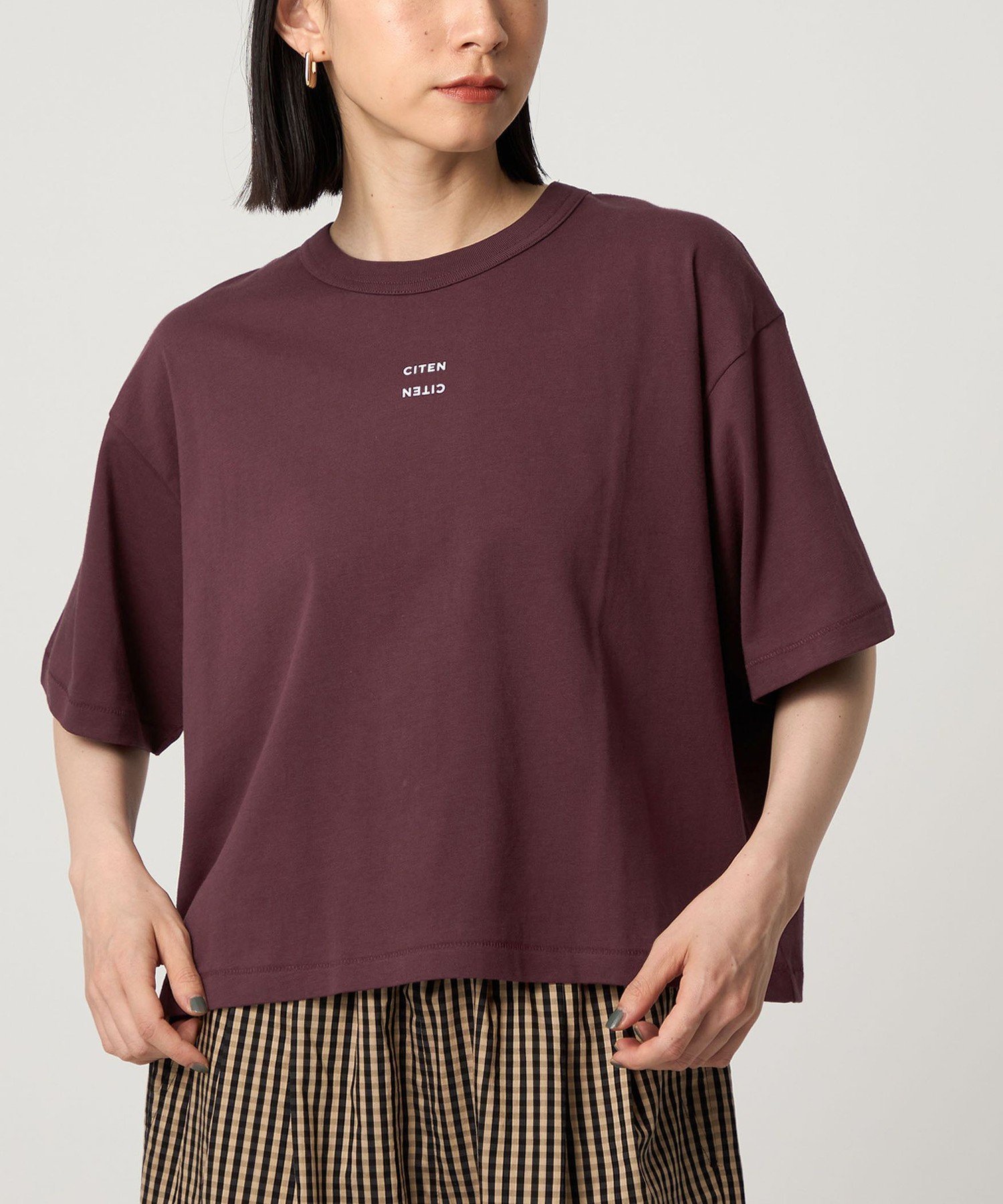 【シテン/CITEN】のCITEN ボクシー フィット Tシャツ インテリア・キッズ・メンズ・レディースファッション・服の通販 founy(ファウニー) 　ファッション　Fashion　レディースファッション　Fashion for Women　トップス・カットソー　Cut & Sew Tops　シャツ・ブラウス・オフィスカジュアル　Elegant Blouses & Button-Ups　ロングTシャツ・Tシャツ　Longline T-Shirts & Tees　インナー　Innerwear　カットソー　Cut and Sewn Top　コンパクト　Compact, Small Size　シンプル　Simple, Minimal　バランス　Balance, Style Balance　ビスチェ　Bustier, Corset Top　フィット　Fit, Slim Fit　ベスト　Vest, Waistcoat　ベーシック　Basic, Essential　ボックス　Boxy, Box Shape　ルーズ　Loose, Oversized　A/W・秋冬　Autumn/Winter　夏　Summer　DK.BROWN|ID: prp329100004983233 ipo3291000000037330946