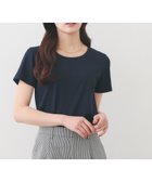 【インデックス/INDEX】の【UVケア/接触冷感/吸水速乾】薄手なのに透けにくい!ベーシックTシャツ《洗濯機OK/S~3L/6col》 ネイビー|ID: prp329100004983234 ipo3291000000037377841