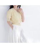 【ナチュラル ビューティー ベーシック/NATURAL BEAUTY BASIC】のふくれジャガードニットカーディガン イエロー|ID: prp329100004983236 ipo3291000000037330971