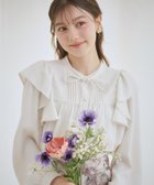 【クチュール ブローチ/Couture Brooch】の【洗える・リボン取り外し可】フリルジョーゼットブラウス 大人の最旬トレンドファッション＆コーディネート founy(ファウニー) ファッション Fashion レディースファッション Fashion for Women トップス・カットソー Cut & Sew Tops シャツ・ブラウス・オフィスカジュアル Elegant Blouses & Button-Ups 2026年 2026 2026春夏・S/S Spring/Summer 2026 SS26 ギャザー Gathered, Ruffled ジョーゼット Georgette, Semi-Sheer Fabric スマート Smart, Elegant フリル Frill, Ruffle リボン Ribbon, Bow 洗える Machine Washable thumbnail アイボリー|ID: prp329100004983244 ipo3291000000037331001