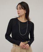 【サロン アダム エ ロペ/SALON adam et rope'】の【WEB限定】ハイツイストシアーロンT ブラック(01)|ID: prp329100004983246 ipo3291000000037331011