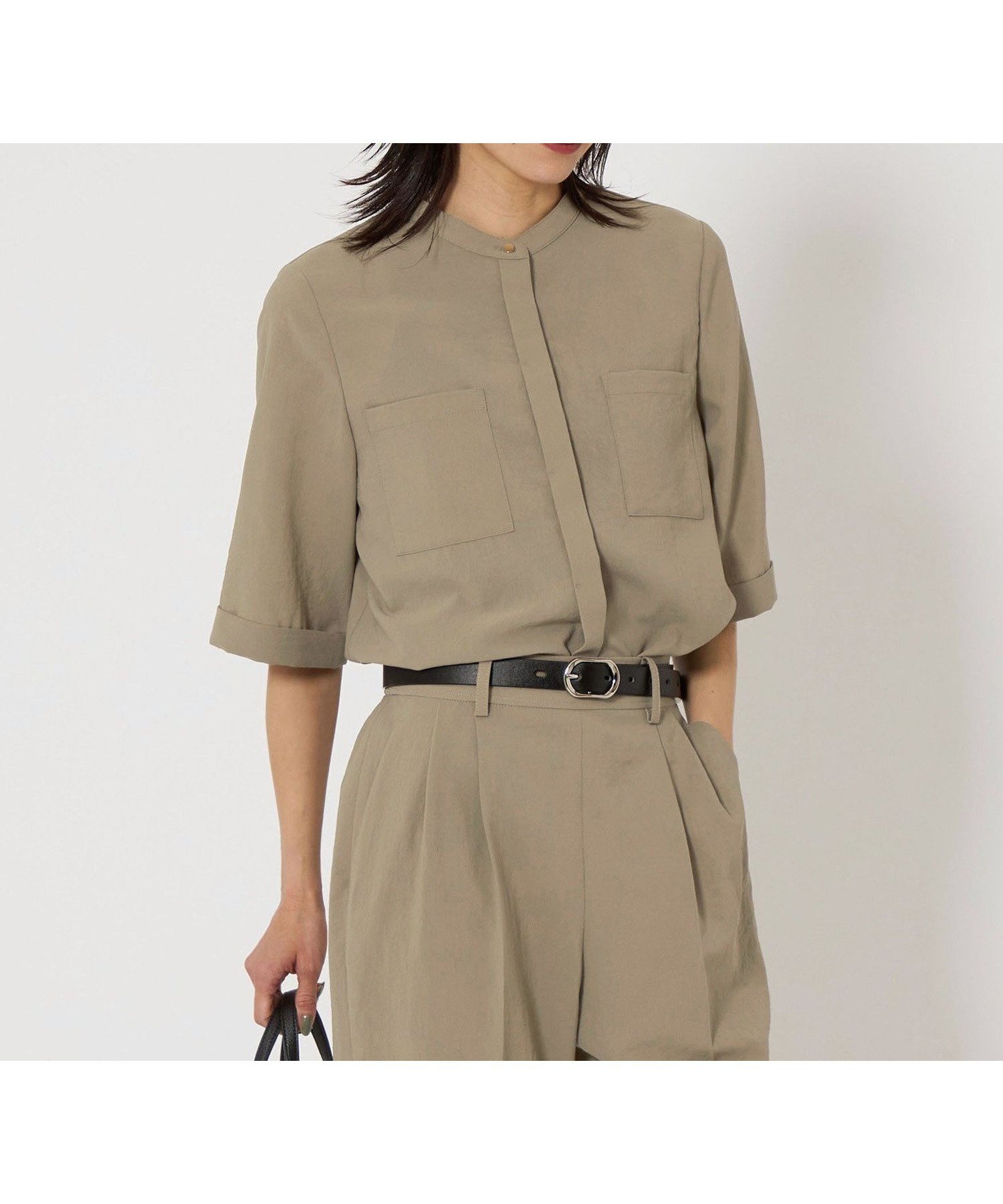 【ユナイテッドアローズ/UNITED ARROWS】のドライポリ ポケット ショートスリーブ シャツ -マシンウォッシャブル- インテリア・キッズ・メンズ・レディースファッション・服の通販 founy(ファウニー) 　ファッション　Fashion　レディースファッション　Fashion for Women　トップス・カットソー　Cut & Sew Tops　シャツ・ブラウス・オフィスカジュアル　Elegant Blouses & Button-Ups　秋　Autumn　ショート　Short, Short Length　シンプル　Simple, Minimal　ストレート　Straight, Straight Cut　スリーブ　Sleeve, Long Sleeve / Short Sleeve　ボトム　Bottoms, Lower Wear　ポケット　Pocket, Pocket Detail　ロング　Long, Long-Length　アウトレット　Outlet / Clearance　おすすめ　Recommended / Our Picks　夏　Summer　ビジネス 仕事 通勤　Business / Work / Commuting　OLIVE|ID: prp329100004983247 ipo3291000000037331016
