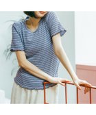 【ニコアンド/niko and】のシャーリングボーダーTシャツ 大人の最旬トレンドファッション＆コーディネート founy(ファウニー) ファッション Fashion レディースファッション Fashion for Women トップス・カットソー Cut & Sew Tops シャツ・ブラウス・オフィスカジュアル Elegant Blouses & Button-Ups ロングTシャツ・Tシャツ Longline T-Shirts & Tees おすすめ Recommended / Our Picks シャーリング Shirring, Ruched パイピング Piping, Trim Design フィット Fit, Slim Fit ボーダー Border, Stripe 夏 Summer 春 Spring S/S・春夏 SS, Spring/Summer, Warm Season thumbnail ブルーボーダー|ID: prp329100004983249 ipo3291000000037331025