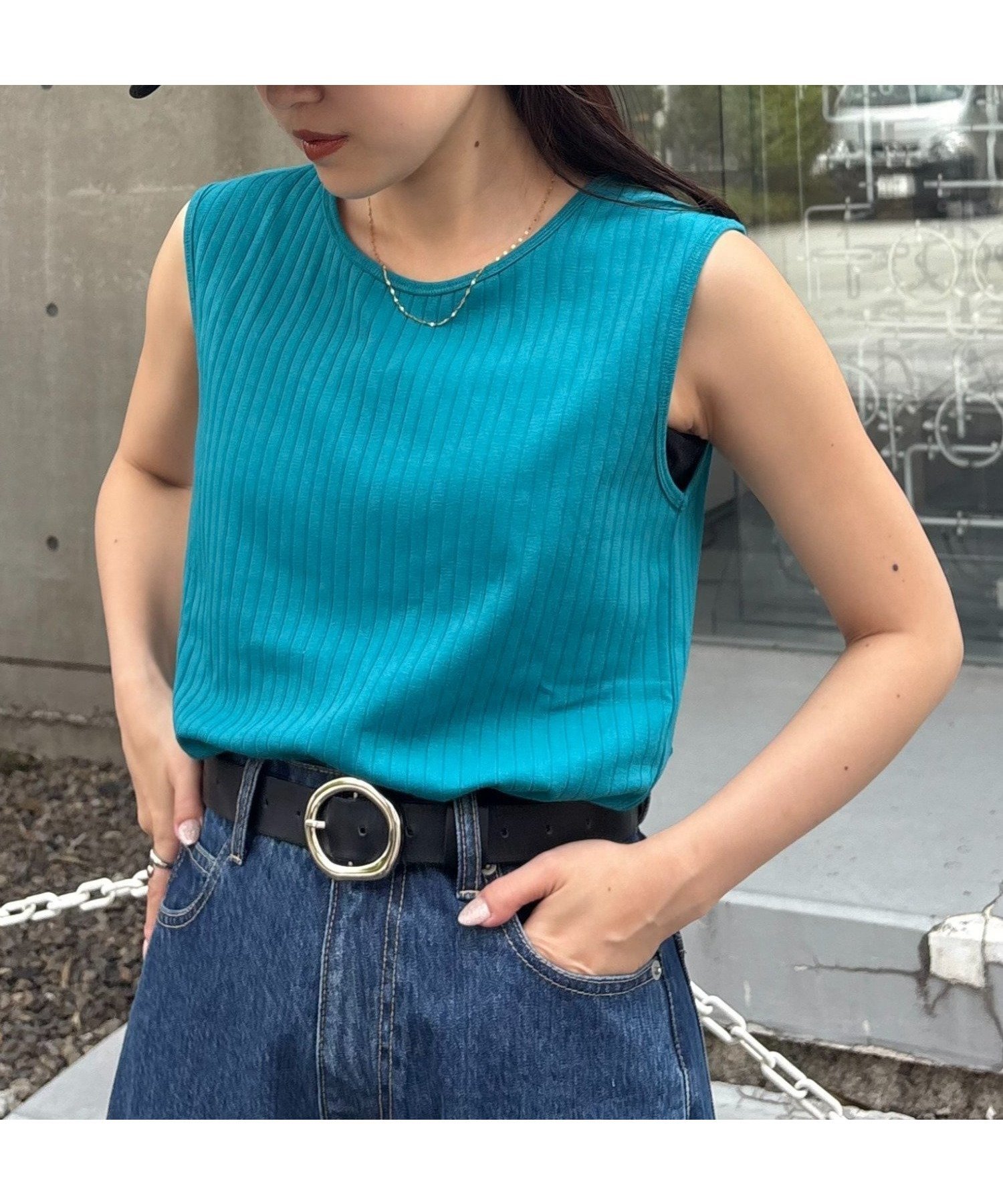 【チャオパニックティピー/CIAOPANIC TYPY】の【販売枚数13万枚突破!!】 抗菌防臭 2WAY配色タンクトップ インテリア・キッズ・メンズ・レディースファッション・服の通販 founy(ファウニー) 　ファッション　Fashion　レディースファッション　Fashion for Women　インナー　Innerwear　抗菌　Antibacterial, Bacteria-Resistant　サロペット　Overalls, Salopette　シンプル　Simple, Minimal　ストライプ　Stripe, Striped Pattern　スラックス　Slacks, Dress Pants　タンク　Tank Top, Sleeveless Top　デニム　Denim, Jeans Material　トレンド　Trend, Trending Now　フィット　Fit, Slim Fit　おすすめ　Recommended / Our Picks　夏　Summer　スカイブルー|ID: prp329100004983250 ipo3291000000037331032