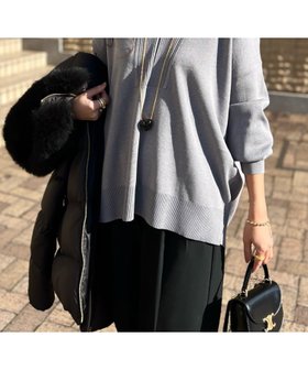 【スタイルドア/STYLEDOOR】のフロント2wayニットVネックプルオーバー 大人の最旬トレンドファッション＆コーディネート founy(ファウニー) ファッション Fashion レディースファッション Fashion for Women トップス・カットソー Cut & Sew Tops ニット Knit Tops & Sweaters カジュアルプルオーバー・ニットトップス Pullovers & Knit Tops / Casual Pullovers Vネックトップス V-Neck Tops / V-Cut Neckline Shirts インナー Innerwear 洗える Machine Washable キャミソール Camisole, Spaghetti Strap Top クール Cool, Chic サテン Satin, Glossy Fabric シンプル Simple, Minimal タンク Tank Top, Sleeveless Top タートル Turtleneck, Turtle Collar デニム Denim, Jeans Material フロント Front, Front Design ベーシック Basic, Essential ボトム Bottoms, Lower Wear ボーダー Border, Stripe 無地 Plain, Solid Color ワイド Wide, Wide Fit |ID:prp329100004983252