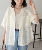 【ディスコート/Discoat】の【WEB限定】開襟レースブラウス 大人の最旬トレンドファッション＆コーディネート founy(ファウニー) ファッション Fashion レディースファッション Fashion for Women トップス・カットソー Cut & Sew Tops シャツ・ブラウス・オフィスカジュアル Elegant Blouses & Button-Ups おすすめ Recommended / Our Picks カーゴパンツ Cargo Pants, Utility Pants キャミソール Camisole, Spaghetti Strap Top スラックス Slacks, Dress Pants タンク Tank Top, Sleeveless Top ダウン Down, Puffer デニム Denim, Jeans Material レース Lace, Lace Fabric エレガント 上品 Elegant 羽織 Haori, Light Jacket thumbnail アイボリー|ID: prp329100004983258 ipo3291000000037331083
