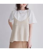 【コーエン/COEN】の【セットアイテム】クロシェVキャミセットT 大人の最旬トレンドファッション＆コーディネート founy(ファウニー) ファッション Fashion レディースファッション Fashion for Women トップス・カットソー Cut & Sew Tops キャミソール&ノースリーブ Camisoles & Sleeveless Tops 秋 Autumn キャミ Camisole, Cami Top キャミソール Camisole, Spaghetti Strap Top クロシェ Crochet, Knitted Lace トレンド Trend, Trending Now おすすめ Recommended / Our Picks thumbnail OFF WHITE|ID: prp329100004983259 ipo3291000000037331088