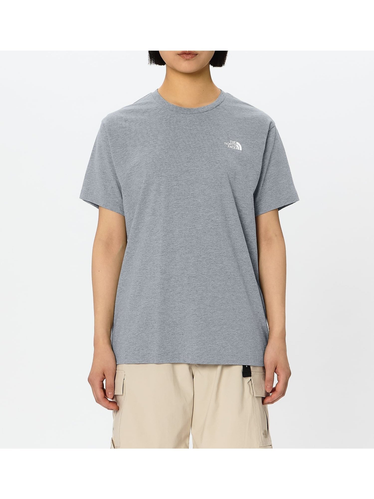 【ザ ノース フェイス/THE NORTH FACE】の【公式】ショートスリーブフラッシュドライヌプシコットンティー(レディース) インテリア・キッズ・メンズ・レディースファッション・服の通販 founy(ファウニー) 　ファッション　Fashion　レディースファッション　Fashion for Women　シンプル　Simple, Minimal　半袖　Short Sleeve, Half Sleeve　ミックスグレー|ID: prp329100004983260 ipo3291000000037331095