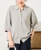【フリークスストア/FREAK'S STORE】のポロ衿半袖ニットボタンカーディガン【限定展開】 ライトグレー|ID: prp329100004983271 ipo3291000000037331149
