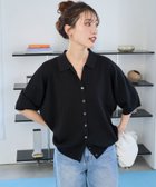 【フリークスストア/FREAK'S STORE】のポロ衿半袖ニットボタンカーディガン【限定展開】 ブラック|ID: prp329100004983271 ipo3291000000037331150