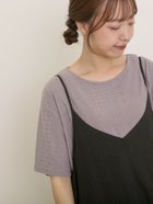 【サマンサモスモス/Samansa Mos2】のアイレット切替フリルカットソー 大人の最旬トレンドファッション＆コーディネート founy(ファウニー) ファッション Fashion レディースファッション Fashion for Women トップス・カットソー Cut & Sew Tops カットソー・ベーシックTシャツ Cut-and-Sewn Tops / Stretch Tees & Basics アイレット Eyelet Lace カットソー Cut and Sewn Top ガーリー Girly, Feminine Style フレア Flare, Flared リラックス Relax, Relaxed Fit 切替 Switching, Contrast Panel thumbnail モカ|ID: prp329100004983272 ipo3291000000037331157