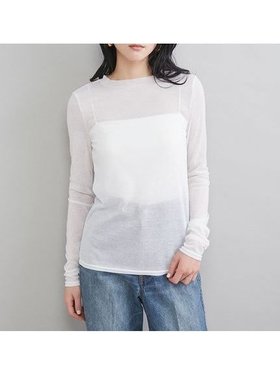 【ミラオーウェン/Mila Owen】のウールテンセルシアーロングTシャツ 大人の最旬トレンドファッション＆コーディネート founy(ファウニー) ファッション Fashion レディースファッション Fashion for Women トップス・カットソー Cut & Sew Tops シャツ・ブラウス・オフィスカジュアル Elegant Blouses & Button-Ups ロングTシャツ・Tシャツ Longline T-Shirts & Tees インナー Innerwear キャミ Camisole, Cami Top キャミソール Camisole, Spaghetti Strap Top シアー Sheer, See-Through シンプル Simple, Minimal スマート Smart, Elegant スリーブ Sleeve, Long Sleeve / Short Sleeve とろみ Fluid, Flowy Fabric タンク Tank Top, Sleeveless Top チューブ Tube, Tube Top ロング Long, Long-Length おすすめ Recommended / Our Picks |ID:prp329100004983273