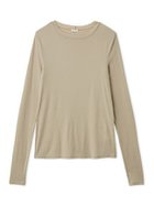 【ミラオーウェン/Mila Owen】のウールテンセルシアーロングTシャツ 大人の最旬トレンドファッション＆コーディネート founy(ファウニー) ファッション Fashion レディースファッション Fashion for Women トップス・カットソー Cut & Sew Tops シャツ・ブラウス・オフィスカジュアル Elegant Blouses & Button-Ups ロングTシャツ・Tシャツ Longline T-Shirts & Tees インナー Innerwear キャミ Camisole, Cami Top キャミソール Camisole, Spaghetti Strap Top シアー Sheer, See-Through シンプル Simple, Minimal スマート Smart, Elegant スリーブ Sleeve, Long Sleeve / Short Sleeve とろみ Fluid, Flowy Fabric タンク Tank Top, Sleeveless Top チューブ Tube, Tube Top ロング Long, Long-Length おすすめ Recommended / Our Picks thumbnail BEG[037]|ID: prp329100004983273 ipo3291000000037331163