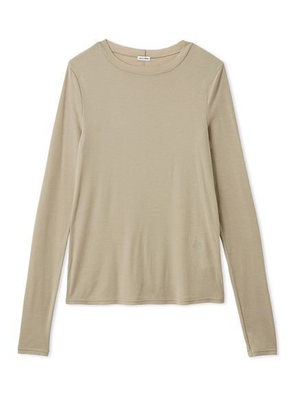 【ミラオーウェン/Mila Owen】のウールテンセルシアーロングTシャツ インテリア・キッズ・メンズ・レディースファッション・服の通販 founy(ファウニー) 　ファッション　Fashion　レディースファッション　Fashion for Women　トップス・カットソー　Cut & Sew Tops　シャツ・ブラウス・オフィスカジュアル　Elegant Blouses & Button-Ups　ロングTシャツ・Tシャツ　Longline T-Shirts & Tees　インナー　Innerwear　キャミ　Camisole, Cami Top　キャミソール　Camisole, Spaghetti Strap Top　シアー　Sheer, See-Through　シンプル　Simple, Minimal　スマート　Smart, Elegant　スリーブ　Sleeve, Long Sleeve / Short Sleeve　とろみ　Fluid, Flowy Fabric　タンク　Tank Top, Sleeveless Top　チューブ　Tube, Tube Top　ロング　Long, Long-Length　おすすめ　Recommended / Our Picks　BEG[037]|ID: prp329100004983273 ipo3291000000037331163