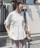 【アイテムズアーバンリサーチ/ITEMS URBAN RESEARCH】のポンチドッキング半袖トップス 大人の最旬トレンドファッション＆コーディネート founy(ファウニー) ファッション Fashion レディースファッション Fashion for Women トップス・カットソー Cut & Sew Tops 2026年 2026 2026春夏・S/S Spring/Summer 2026 SS26 ドッキング Docking, Mixed Material 半袖 Short Sleeve, Half Sleeve 夏 Summer 定番 Standard, Basic Item S/S・春夏 SS, Spring/Summer, Warm Season thumbnail オフホワイト|ID: prp329100004983279 ipo3291000000037331191