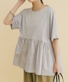 【アイテムズアーバンリサーチ/ITEMS URBAN RESEARCH】のポンチドッキング半袖トップス 大人の最旬トレンドファッション＆コーディネート founy(ファウニー) ファッション Fashion レディースファッション Fashion for Women トップス・カットソー Cut & Sew Tops 2026年 2026 2026春夏・S/S Spring/Summer 2026 SS26 ドッキング Docking, Mixed Material 半袖 Short Sleeve, Half Sleeve 夏 Summer 定番 Standard, Basic Item S/S・春夏 SS, Spring/Summer, Warm Season thumbnail ライトブルー|ID: prp329100004983279 ipo3291000000037331193