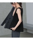 【ラコレ/LAKOLE】のアソート裾レイヤードノースリーブ 大人の最旬トレンドファッション＆コーディネート founy(ファウニー) ファッション Fashion レディースファッション Fashion for Women トップス・カットソー Cut & Sew Tops キャミソール&ノースリーブ Camisoles & Sleeveless Tops おすすめ Recommended / Our Picks インナー Innerwear カットソー Cut and Sewn Top シンプル Simple, Minimal スウェット / スエット Sweatshirt, Sweatwear ノースリーブ Sleeveless, No-Sleeve レース Lace, Lace Fabric 人気 Popular, Best Seller 切替 Switching, Contrast Panel thumbnail ブラック×フハク|ID: prp329100004983282 ipo3291000000037331204