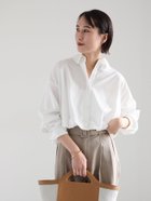 【テチチ/Te chichi】のバルーンヘムシャツ 大人の最旬トレンドファッション＆コーディネート founy(ファウニー) ファッション Fashion レディースファッション Fashion for Women トップス・カットソー Cut & Sew Tops シャツ・ブラウス・オフィスカジュアル Elegant Blouses & Button-Ups おすすめ Recommended / Our Picks ギャザー Gathered, Ruffled コンパクト Compact, Small Size ショルダー Shoulder, Shoulder Strap シンプル Simple, Minimal ドロップ Drop Shoulder, Dropped Style バランス Balance, Style Balance リラックス Relax, Relaxed Fit ワイド Wide, Wide Fit thumbnail オフホワイト|ID: prp329100004983285 ipo3291000000037331231