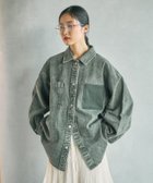 【レプシィム ローリーズファーム/LEPSIM LOWRYS FARM】の刺繍BIGデニムシャツ 大人の最旬トレンドファッション＆コーディネート founy(ファウニー) ファッション Fashion レディースファッション Fashion for Women トップス・カットソー Cut & Sew Tops シャツ・ブラウス・オフィスカジュアル Elegant Blouses & Button-Ups おすすめ Recommended / Our Picks デニム Denim, Jeans Material 定番 Standard, Basic Item 春 Spring thumbnail ケミカルダークカーキ72|ID: prp329100004983287 ipo3291000000037331250