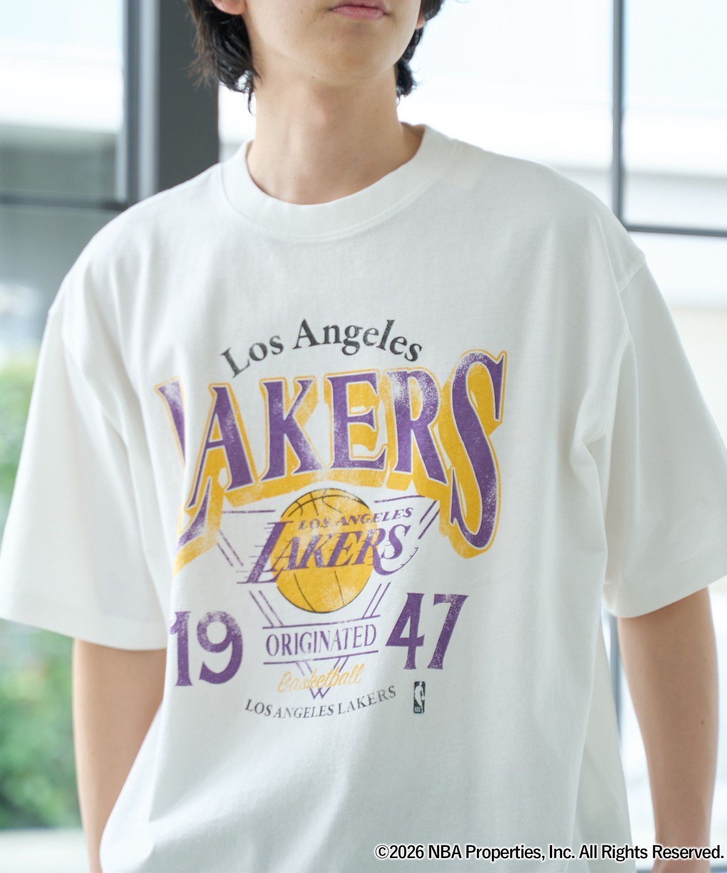 【コーエン/COEN】のNBA別注ヴィンテージライクプリントTシャツ 大人の最旬トレンドファッション＆コーディネート founy(ファウニー) 　ファッション　Fashion　レディースファッション　Fashion for Women　トップス・カットソー　Cut & Sew Tops　シャツ・ブラウス・オフィスカジュアル　Elegant Blouses & Button-Ups　ロングTシャツ・Tシャツ　Longline T-Shirts & Tees　ウォッシュ　Washed Finish　ヴィンテージ　Vintage Style　春　Spring　グラフィック　Graphic, Graphic Design　シンプル　Simple, Minimal　デニム　Denim, Jeans Material　別注　Limited Edition, Custom Order　S/S・春夏　SS, Spring/Summer, Warm Season　おすすめ　Recommended / Our Picks　夏　Summer　2026年　2026　2026春夏・S/S　Spring/Summer 2026 SS26　 other-1|ID: prp329100004983288 ipo3291000000037331252